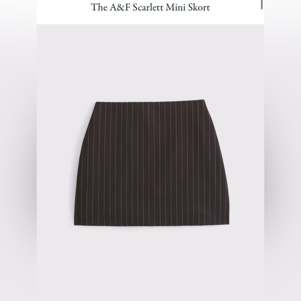Abercrombie & Fitch Black Pinstripe Pencil Skirt
